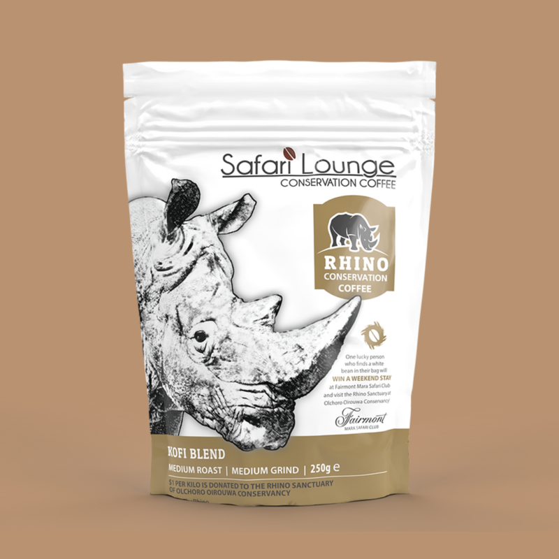 Rhino Conservation Coffee Medium Roast Medium Grind 250g