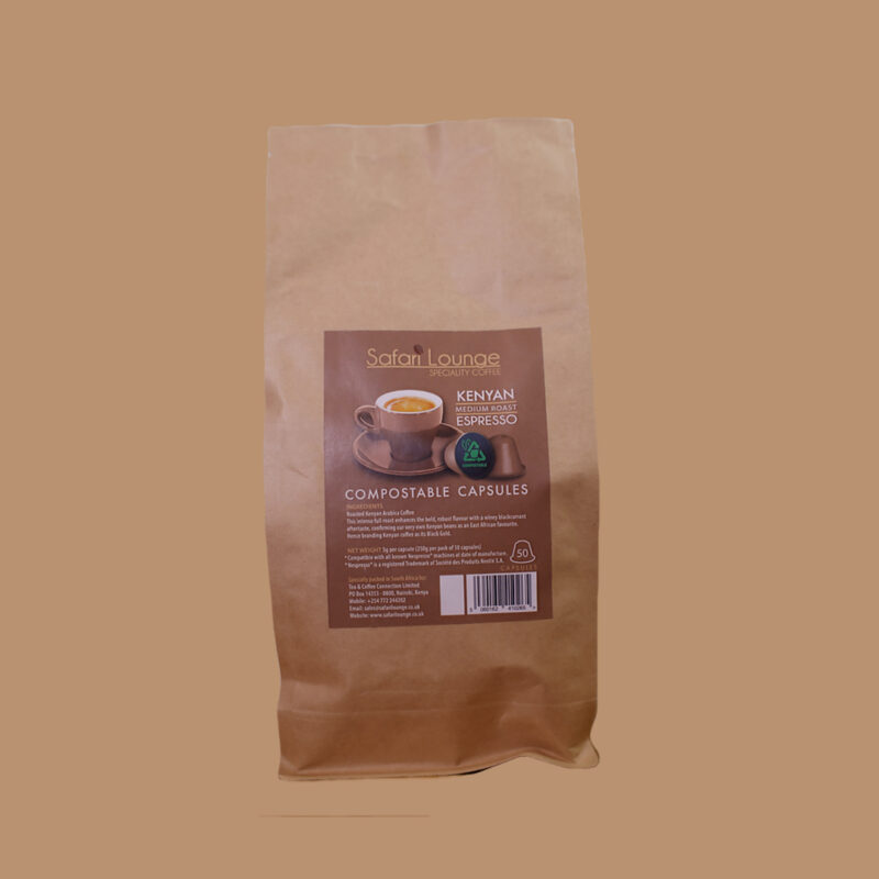Kenyan Compostable Coffee Capsules - Medium Roast (50 Capsules)