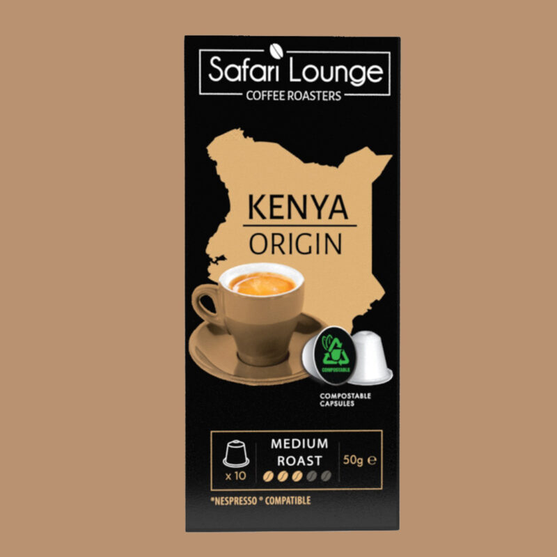 Kenyan Compostable Coffee Capsules - Medium Roast (10 Capsules)