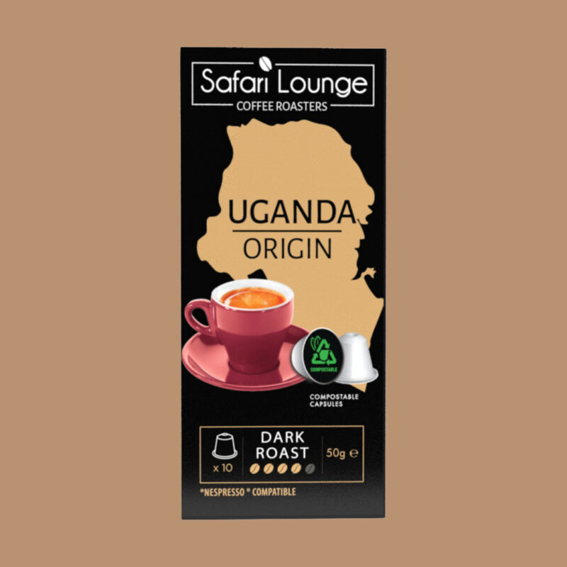 Ugandan Compostable Coffee Capsules - Dark Roast (10 Capsules)